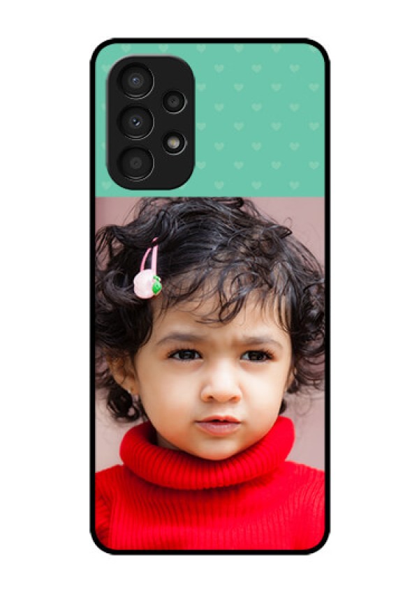 Galaxy A13 Custom Glass Phone Case - Lovers Picture Design