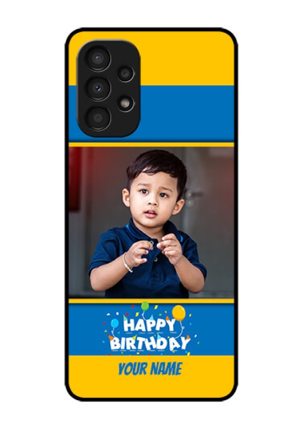 Galaxy A13 Custom Glass Mobile Case - Birthday Wishes Design