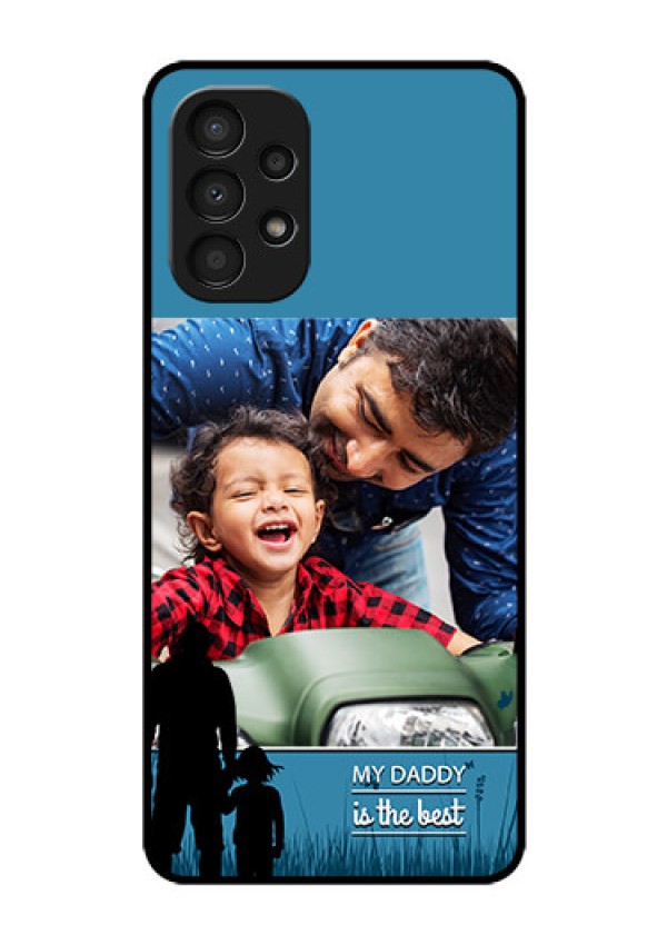 Galaxy A13 Custom Glass Mobile Case - Best dad design