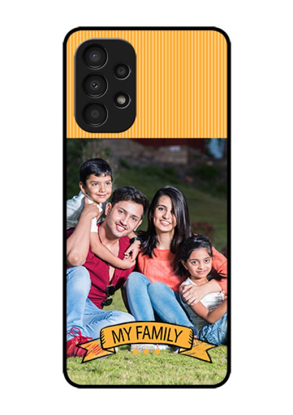 Galaxy A13 Custom Glass Phone Case - My Family Design