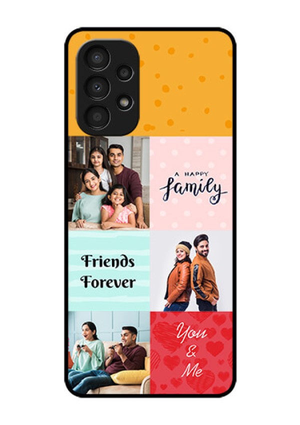 Galaxy A13 Personalized Glass Phone Case - Images with Quotes Design