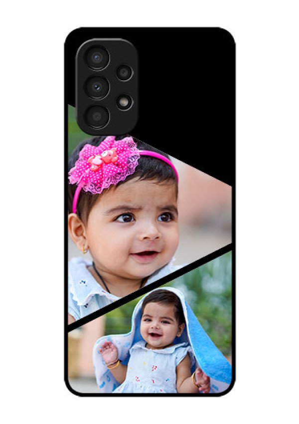 Galaxy A13 Custom Glass Phone Case - Semi Cut Design