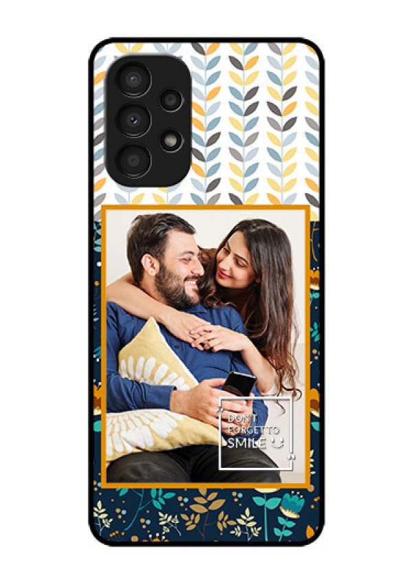 Galaxy A13 Custom Glass Mobile Case - Pattern Design