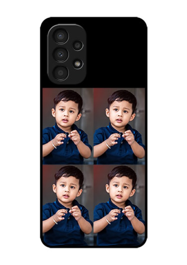 Galaxy A13 4 Image Holder on Glass Mobile Cover