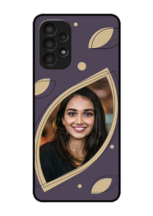 Galaxy A13 Custom Glass Mobile Case - Falling Leaf Design