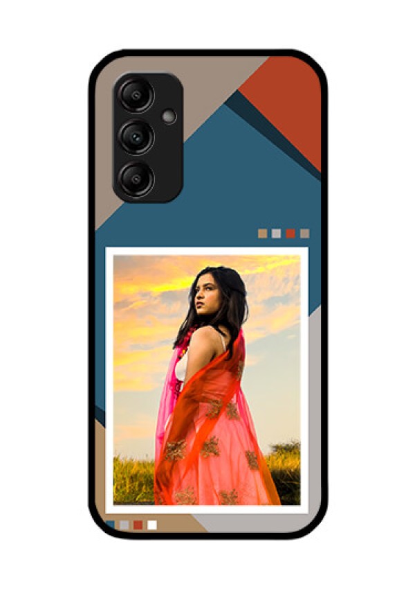 Galaxy A14 4G Personalized Glass Phone Case - Retro color pallet Design