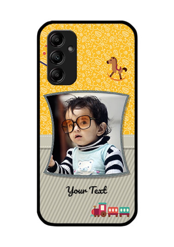 Galaxy A14 5G Personalized Glass Phone Case - Baby Picture Upload Design