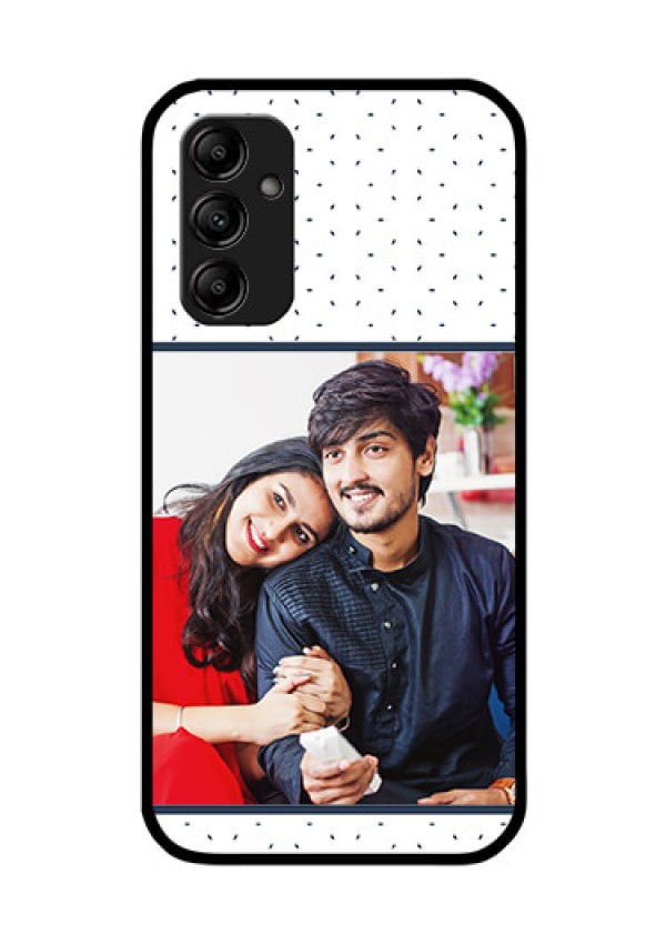 Galaxy A14 5G Personalized Glass Phone Case - Premium Dot Design