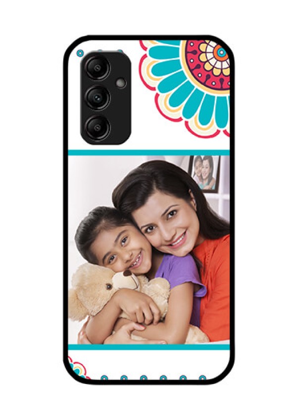Galaxy A14 5G Custom Glass Phone Case - Flower Design