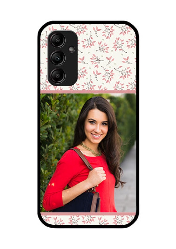 Galaxy A14 5G Custom Glass Phone Case - Premium Floral Design