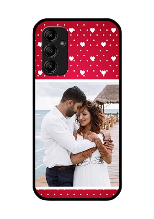 Galaxy A14 5G Photo Printing on Glass Case - Hearts Mobile Case Design