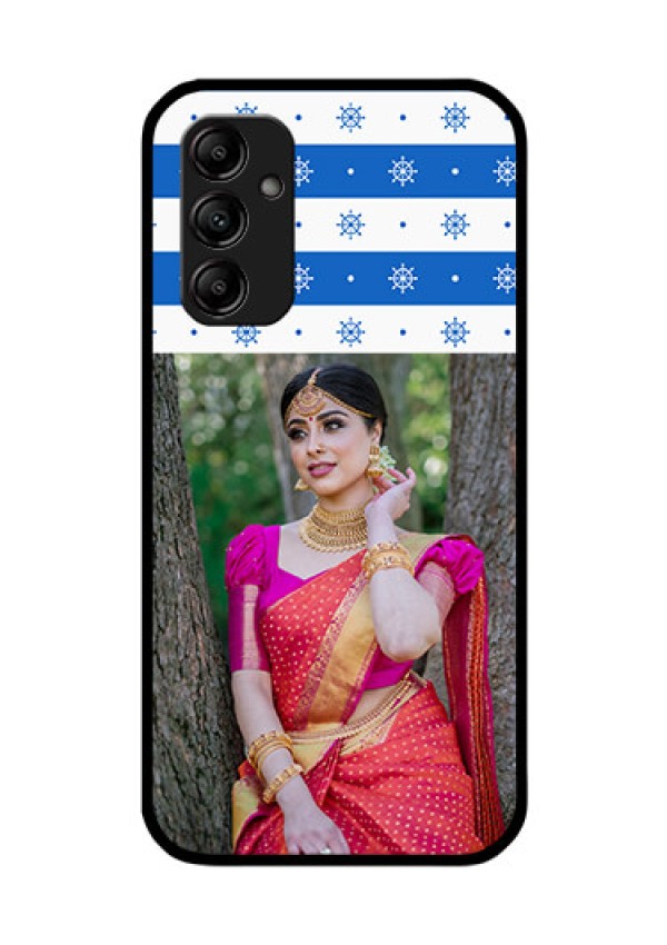Galaxy A14 5G Photo Printing on Glass Case - Snow Pattern Design