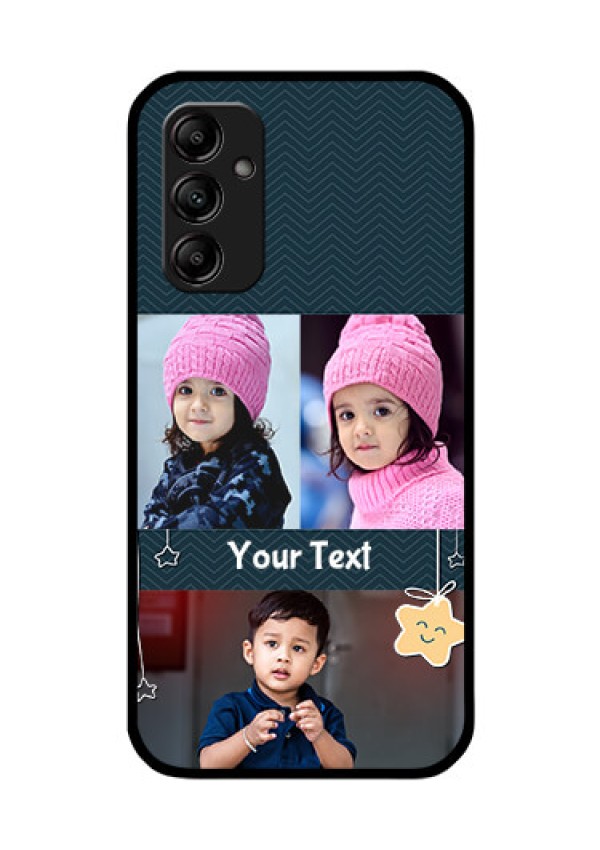 Galaxy A14 5G Custom Glass Mobile Case - Hanging Stars Design