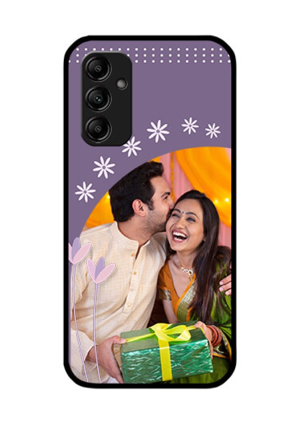 Galaxy A14 5G Custom Glass Mobile Case - Lavender flowers design