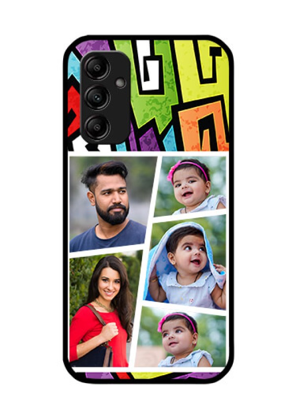 Galaxy A14 5G Custom Glass Phone Case - Graffiti pattern Design
