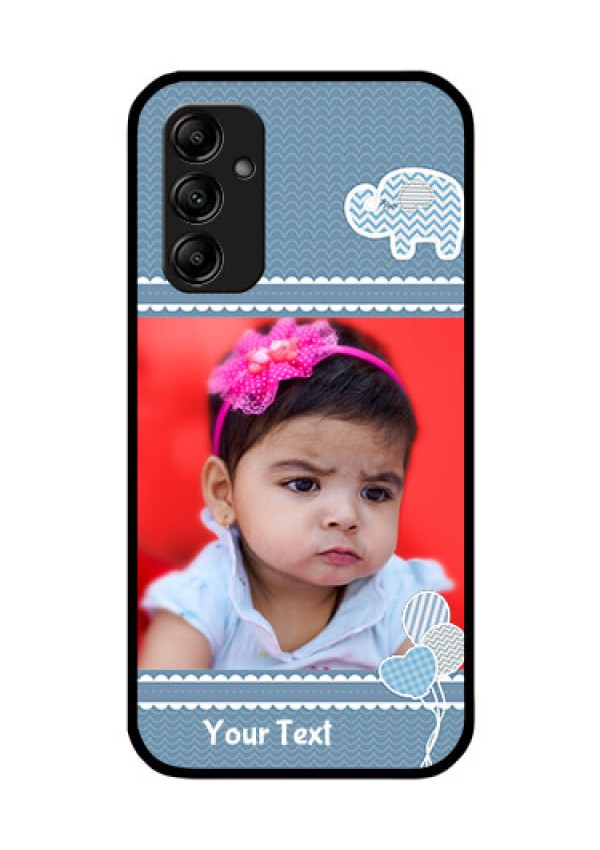Galaxy A14 5G Photo Printing on Glass Case - with Kids Pattern Design