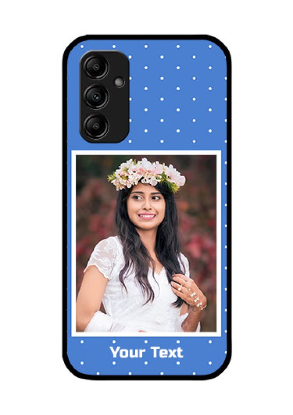 Galaxy A14 5G Photo Printing on Glass Case - Polka dots design