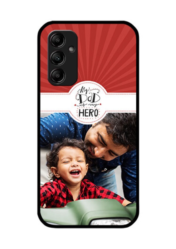 Galaxy A14 5G Photo Printing on Glass Case - My Dad Hero Design