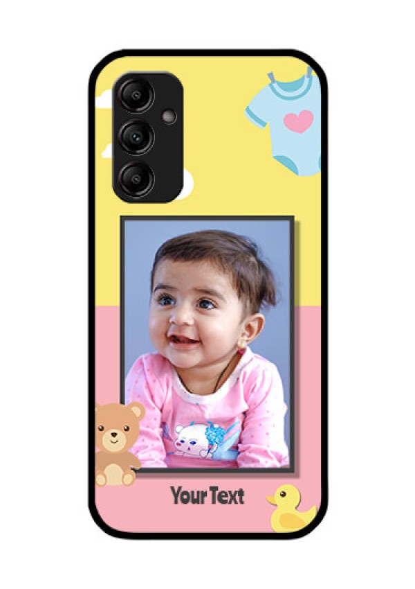 Galaxy A14 5G Photo Printing on Glass Case - Kids 2 Color Design