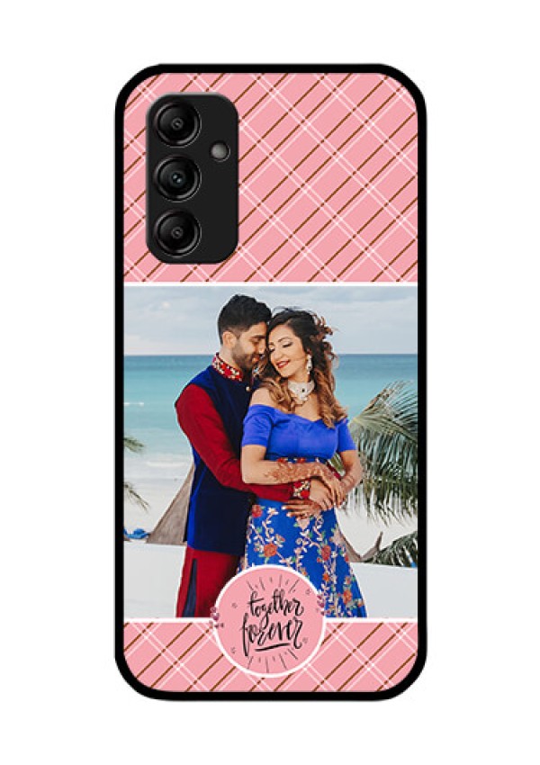 Galaxy A14 5G Personalized Glass Phone Case - Together Forever Design