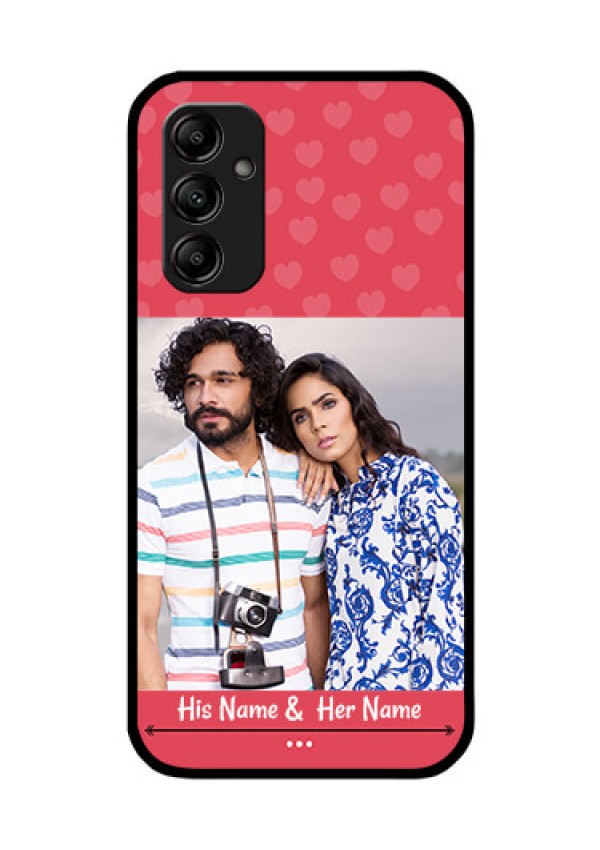 Galaxy A14 5G Photo Printing on Glass Case - Simple Love Design