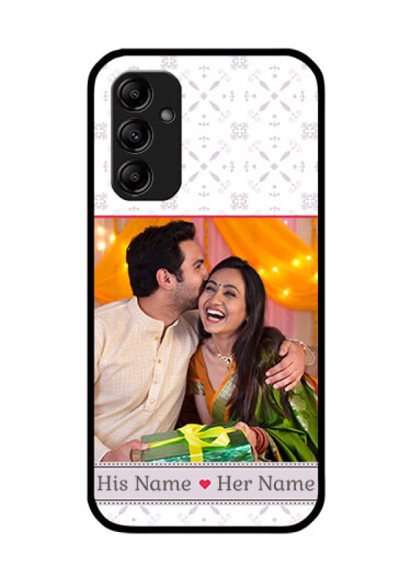 Galaxy A14 5G Custom Glass Mobile Case - with Photo and Ethnic Design