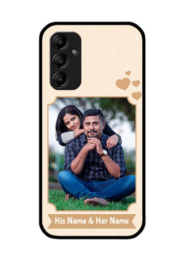 Galaxy A14 5G Custom Glass Phone Case - with confetti love design