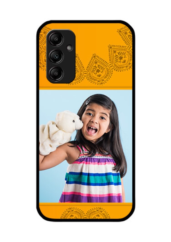 Galaxy A14 5G Personalized Glass Phone Case - Photo Wedding Design