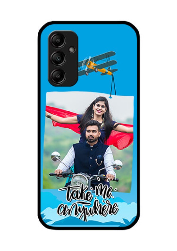 Galaxy A14 5G Custom Glass Mobile Case - Traveller Design