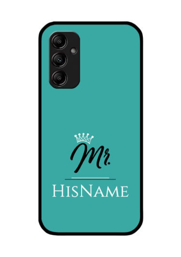 Galaxy A14 5G Custom Glass Phone Case Mr with Name