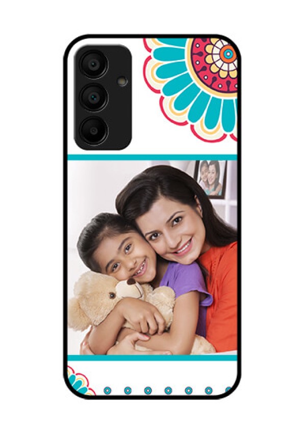 Samsung Galaxy A15 5G Custom Glass Phone Case - Flower Design
