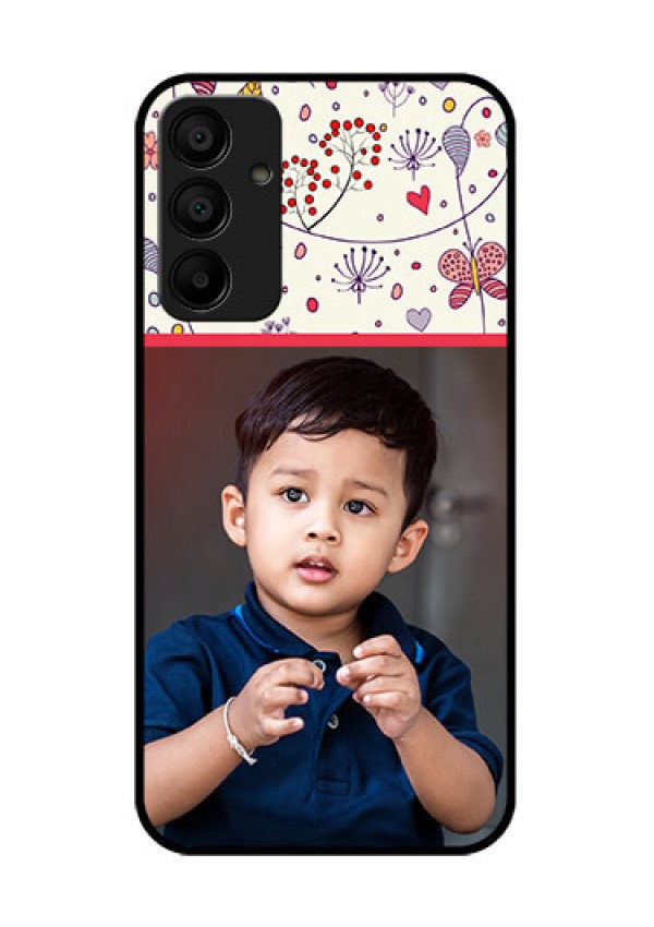 Samsung Galaxy A15 5G Custom Glass Phone Case - Premium Floral Design