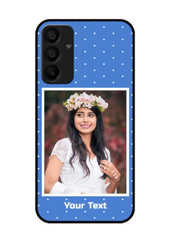 Samsung Galaxy A15 5G Custom Glass Phone Case - Polka Dots Design