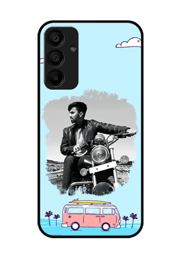 Samsung Galaxy A15 5G Custom Glass Phone Case - Travel & Adventure Design