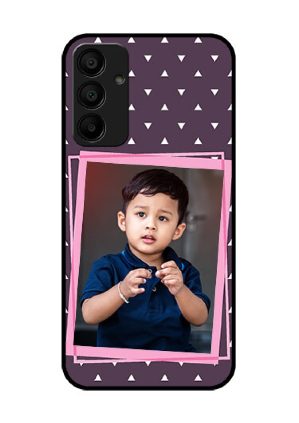 Samsung Galaxy A15 5G Custom Glass Phone Case - Triangle Pattern Dotted Design