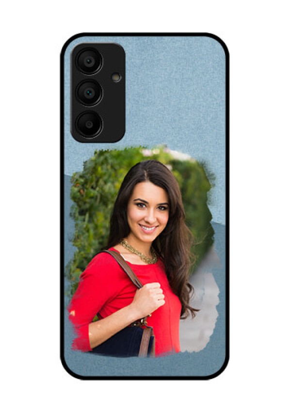 Samsung Galaxy A15 5G Custom Glass Phone Case - Grunge Line Art Design