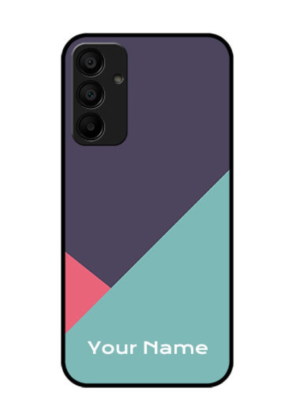 Samsung Galaxy A15 5G Custom Glass Phone Case - Tri Color Abstract Design