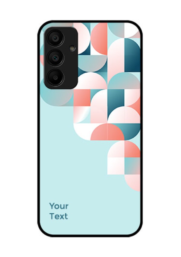 Samsung Galaxy A15 5G Custom Glass Phone Case - Stylish Semi - Circle Pattern Design