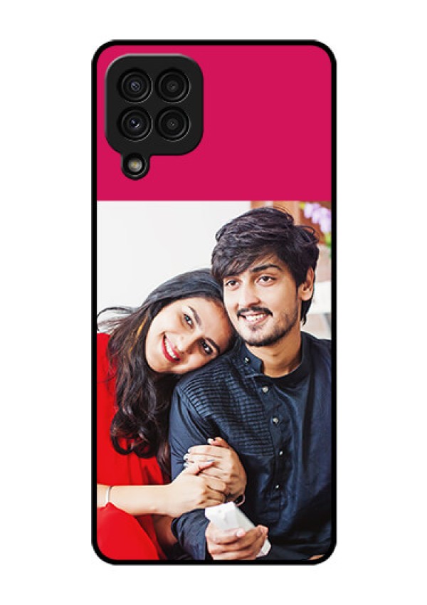 Galaxy A22 4G Custom Glass Mobile Case  - Anniversary Cover Design