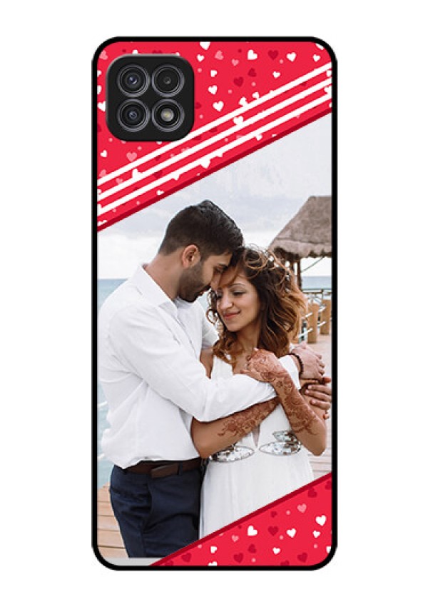 Galaxy A22 5G Custom Glass Mobile Case - Valentines Gift Design