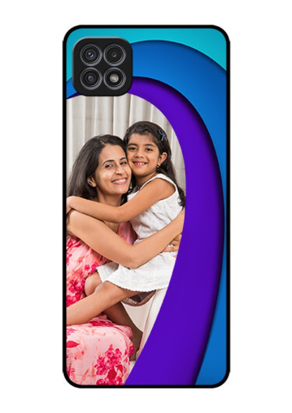 Galaxy A22 5G Photo Printing on Glass Case - Simple Pattern Design