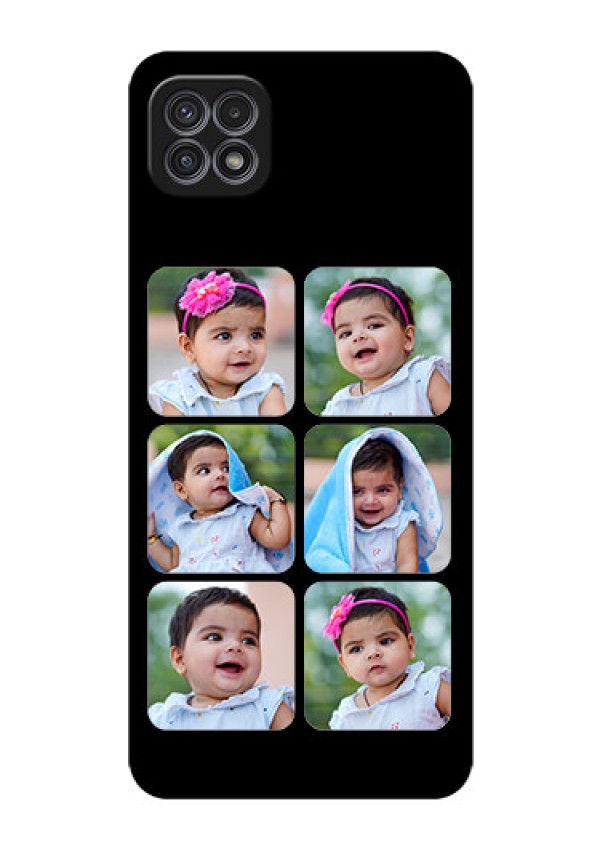 Galaxy A22 5G Photo Printing on Glass Case - Multiple Pictures Design