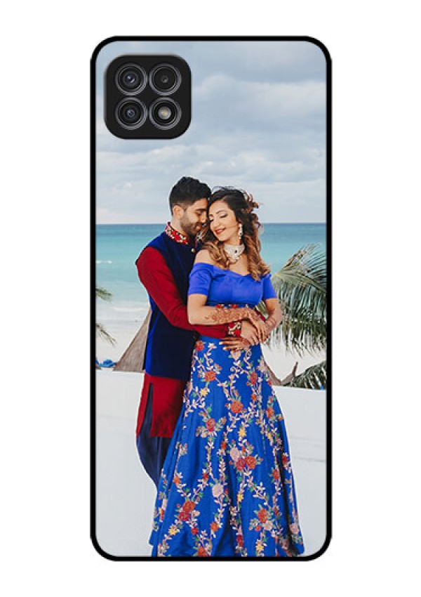 Galaxy A22 5G Photo Printing on Glass Case - Upload Full Picture Design