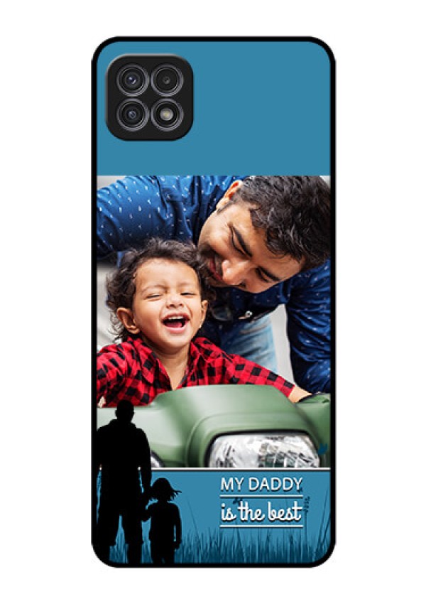 Galaxy A22 5G Custom Glass Mobile Case - Best dad design 