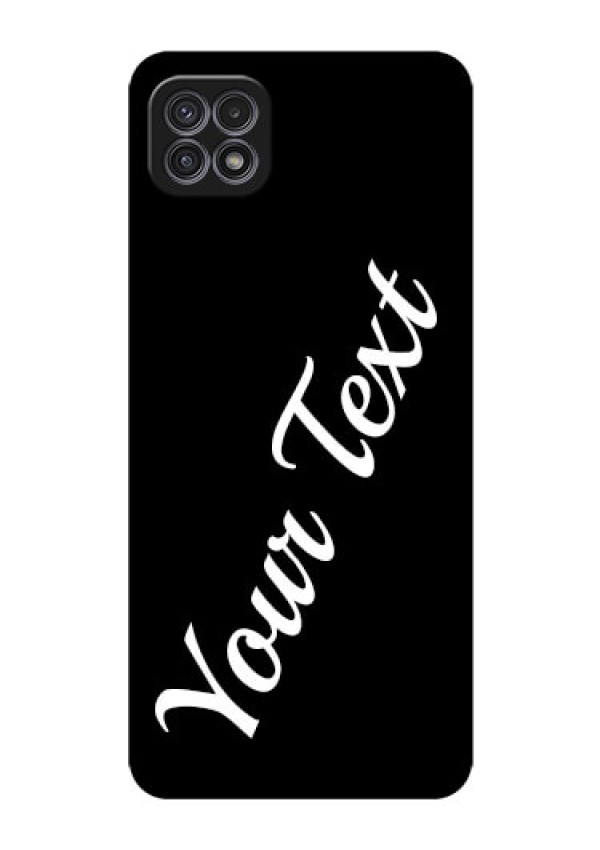 Galaxy A22 5G Custom Glass Mobile Cover with Your Name