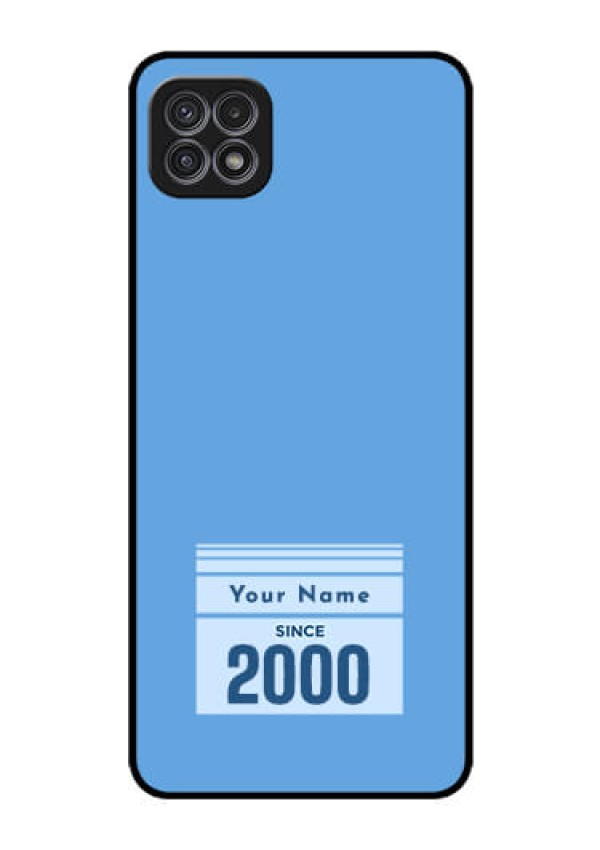 Galaxy A22 5G Custom Glass Mobile Case - Custom Year of birth Design
