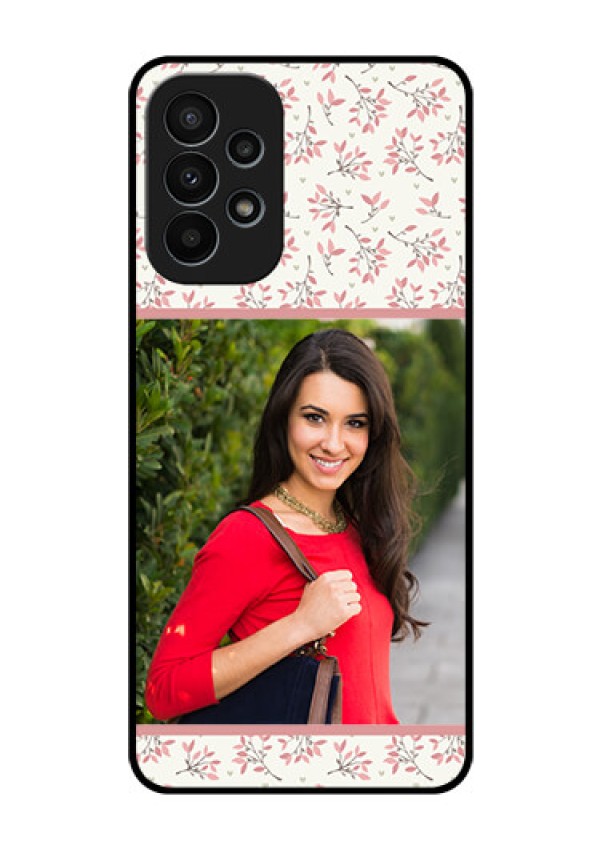 Galaxy A23 4G Custom Glass Phone Case - Premium Floral Design