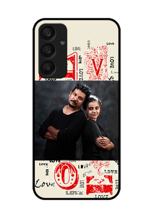Samsung Galaxy A25 5G Custom Glass Phone Case - Trendy Love Design Case