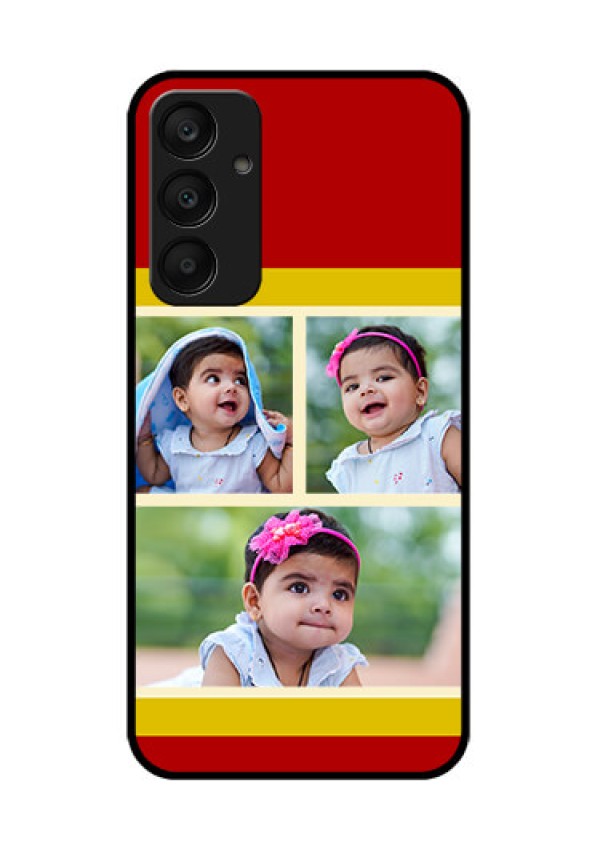 Samsung Galaxy A25 5G Custom Glass Phone Case - Multiple Pic Upload Design