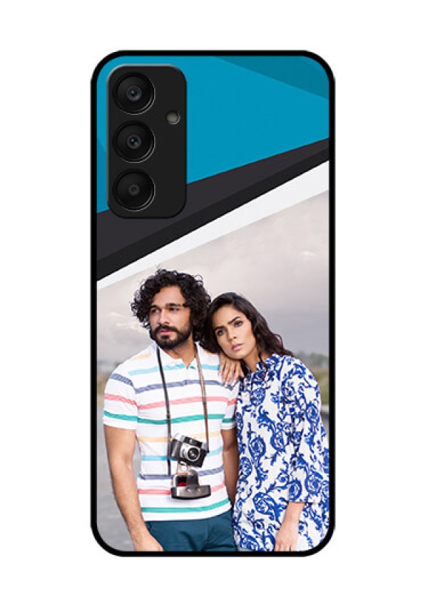 Samsung Galaxy A25 5G Custom Glass Phone Case - Simple Pattern Photo Upload Design